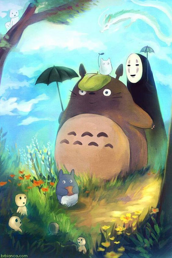 Bộ sưu tập hình nền điện thoại dành cho những tín đồ mê phim hoạt hình Nhật  Bản  Studio ghibli art Ghibli artwork Totoro