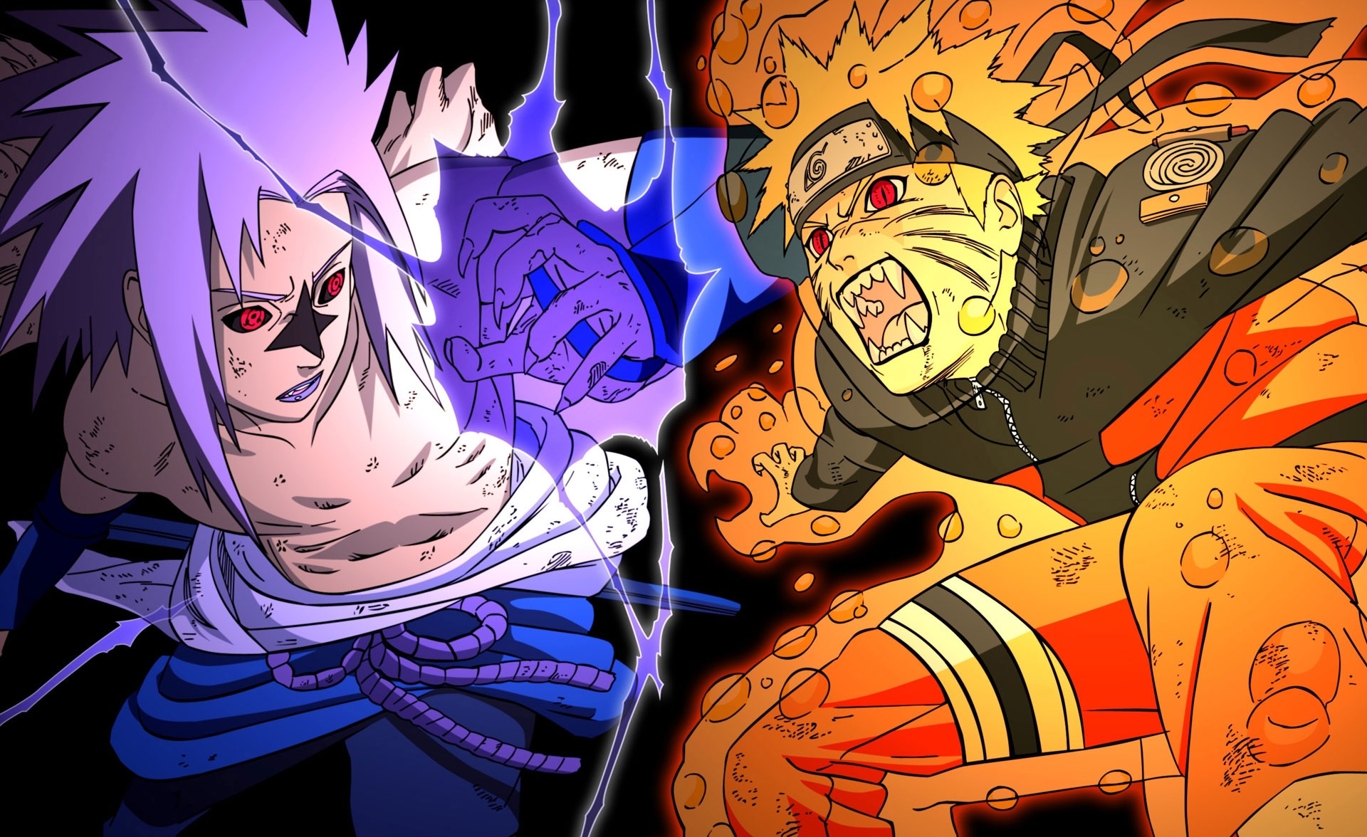 Bộ Hình Nền Naruto Vs Sasuke - Siêu Imba